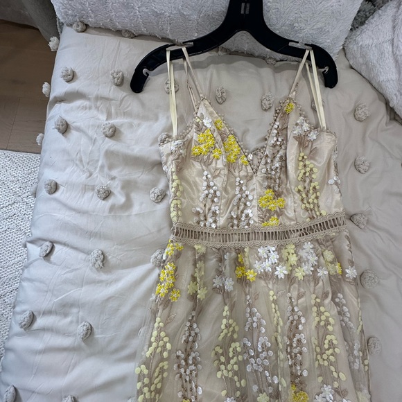 Aqua long dress - Picture 3 of 3